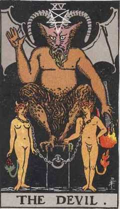 Tarot karta Vrag (The Devil)